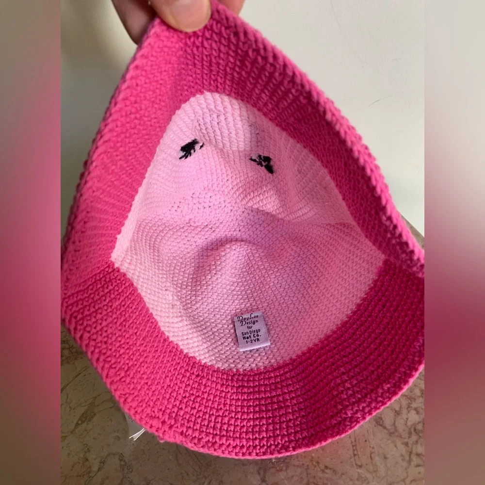 Kids’ Pink Bunny Cotton Hat - Picture 8 of 10